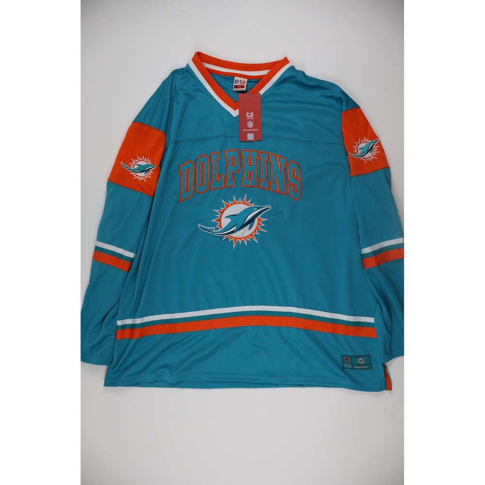 NFL Mens Jersey Ultra Game Miami Dolphins Aqua Orange XXL NWT